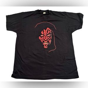 Vintage Star Wars Darth Maul Movie T Shirt Size XL Screen Stars